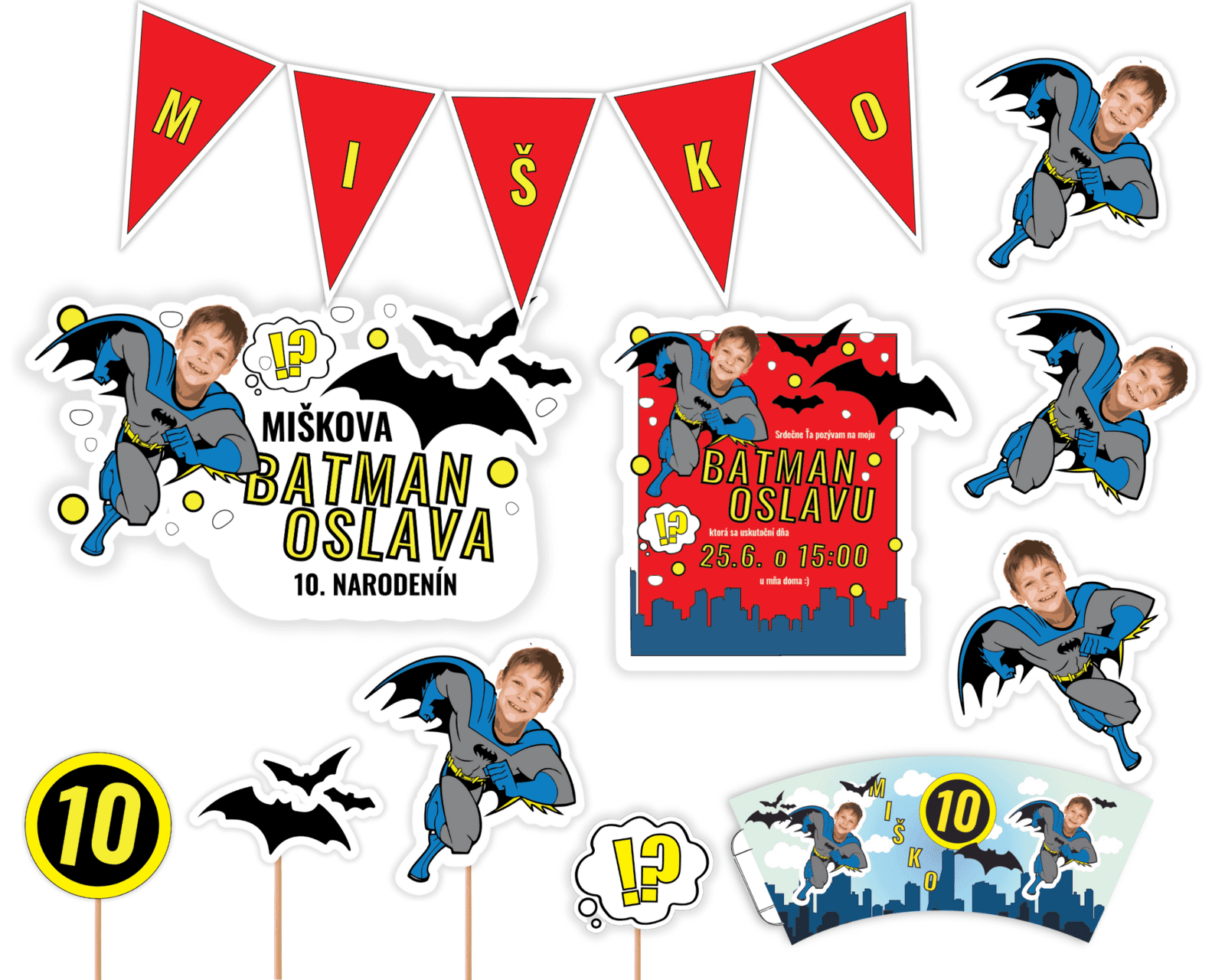 Personal Personalizovaný narodeninový set - Batman