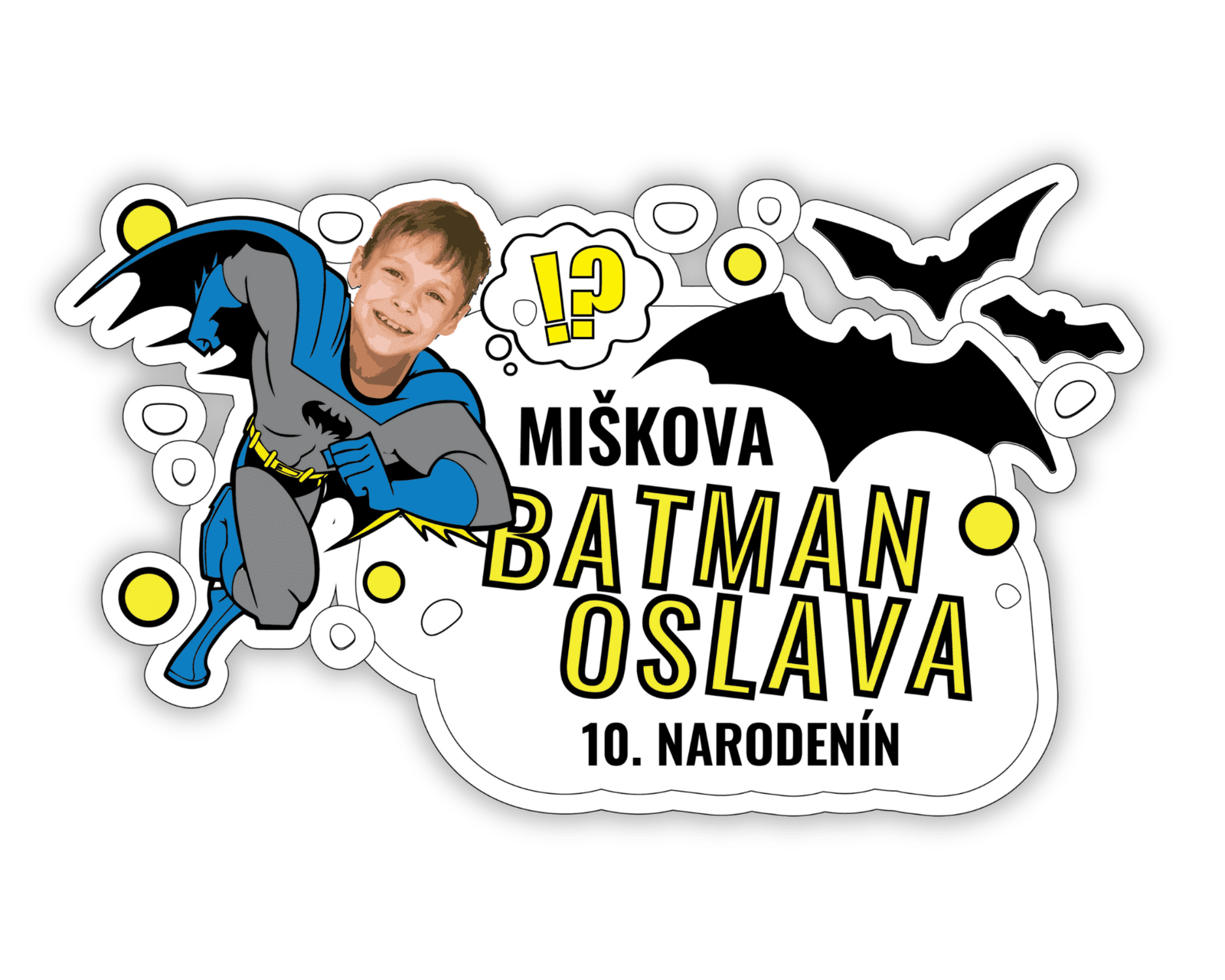 Personal Personalizovaná podložka pod tanier -  Batman