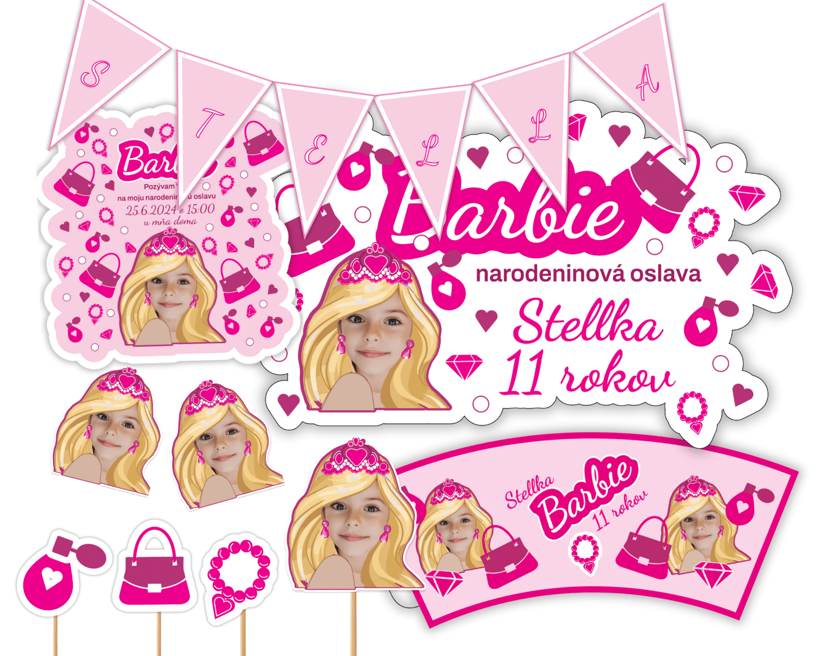 Personal Personalizovaný narodeninový set - Barbie