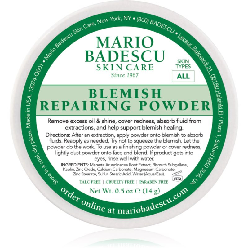 Mario Badescu Blemish Repairing Powder púder proti nedokonalostiam pleti 14 g