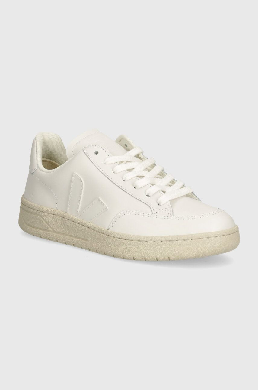 Kožené tenisky Veja V-12 Leather XD022297 biela farba