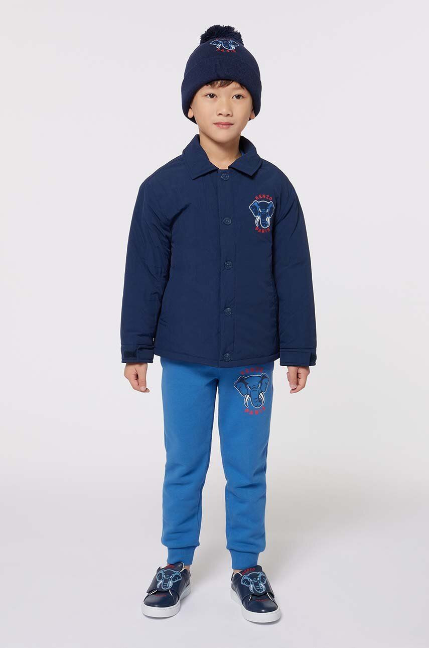 Detská bunda Kenzo Kids tmavomodrá farba, K60721