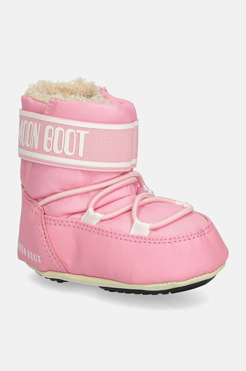 Detské snehule Moon Boot CRIB NYLON ružová farba, 80D3401020