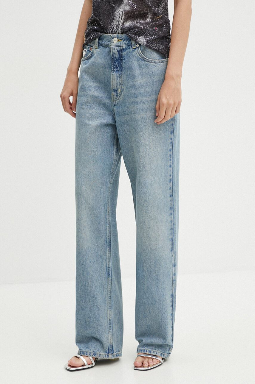 Rifle Moschino Jeans dámske, vysoký pás, J0308 8720