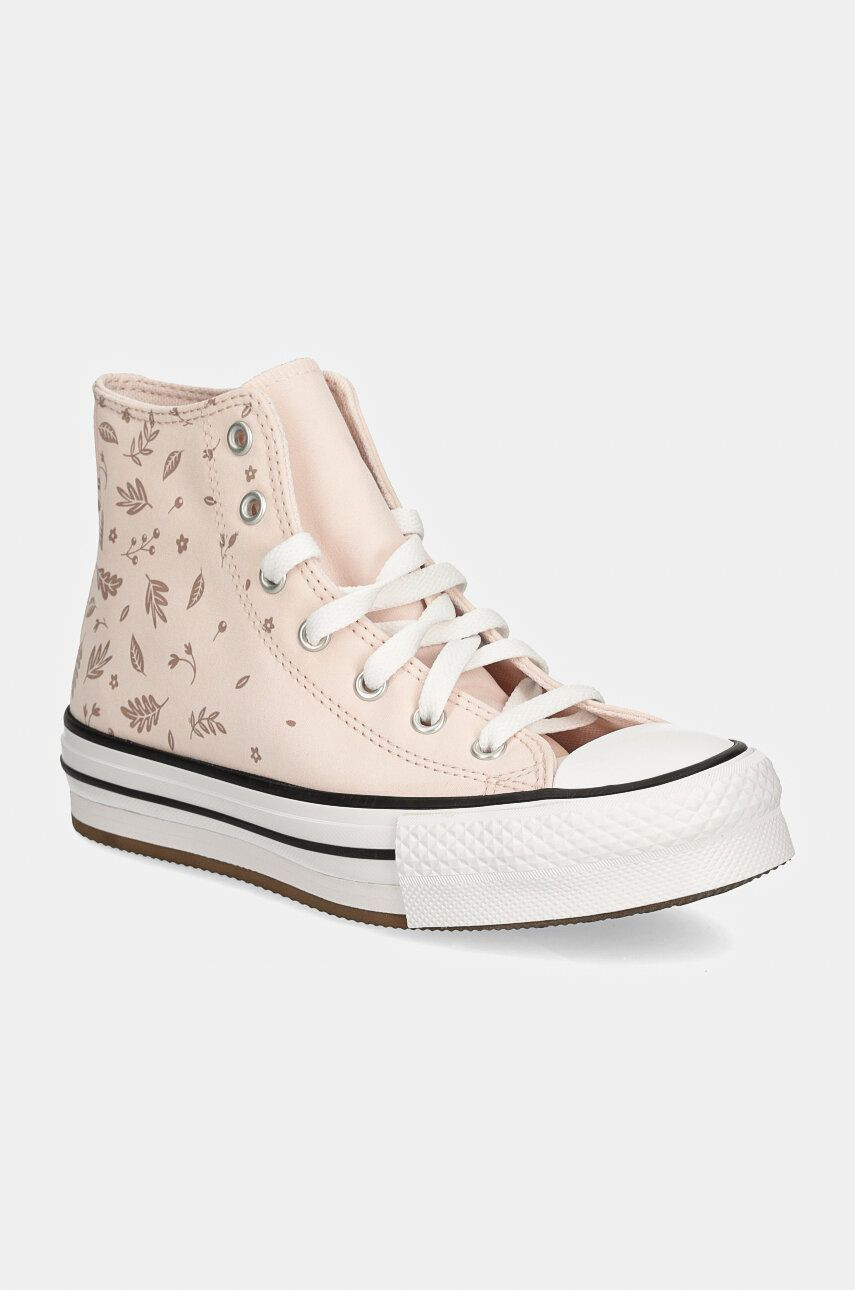 Detské tenisky Converse CHUCK TAYLOR ALL STAR EVA LIFT ružová farba, A08397C