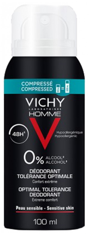 Vichy Dezodorant v spreji Homme (Optimal Tolerancia Deodorant) 100 ml