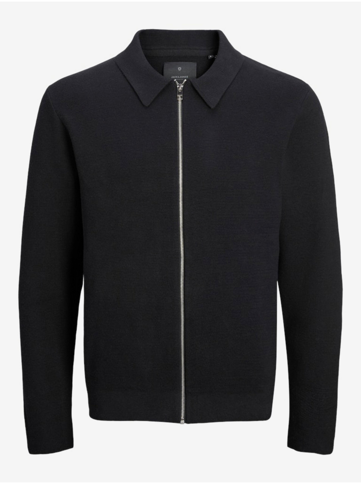 Čierny pánsky sveter na zips Jack & Jones Milano