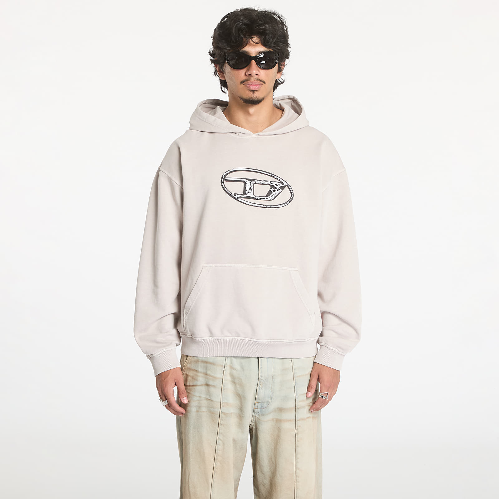 Mikina Diesel S-Boxt-Hood-Q7 Sweat-Shirt Grey S