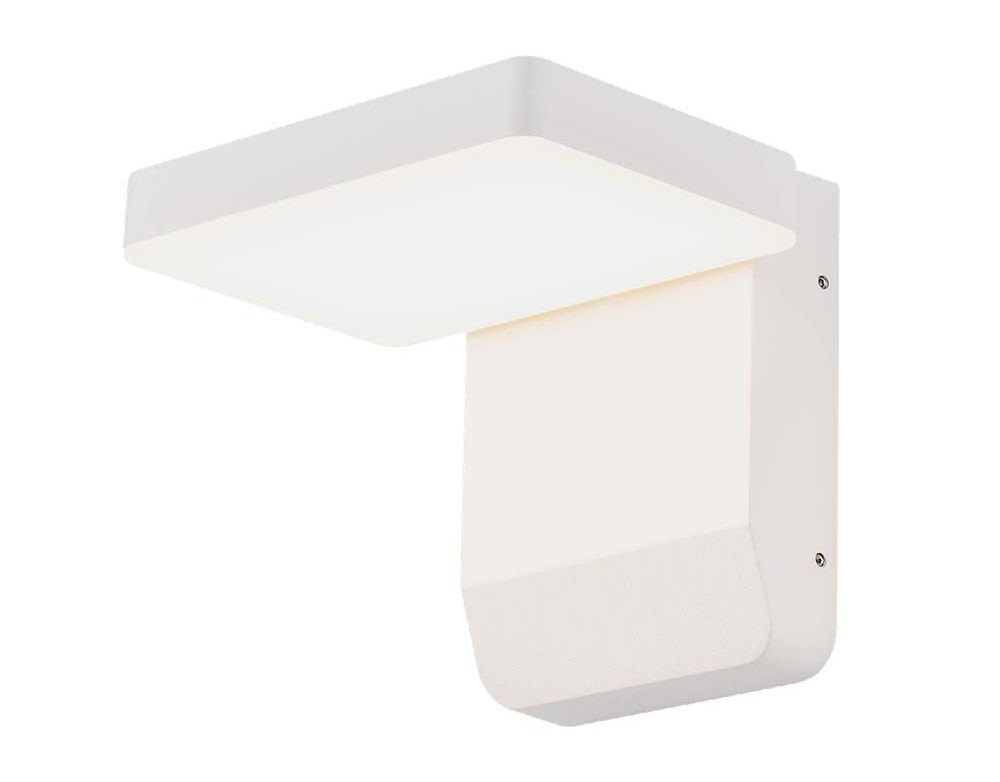LED Solution Biele fasádne LED svietidlo štvorcové 17W IP65 Farba svetla: Teplá biela 2942