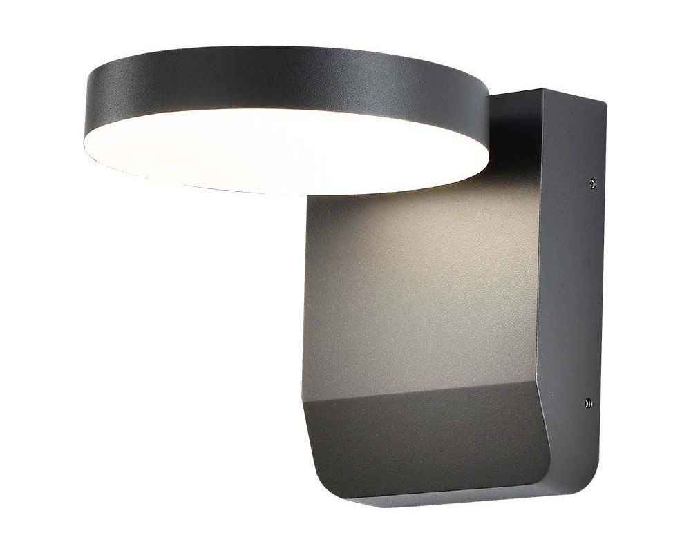 LED Solution Čierne fasádne LED svietidlo okrúhle 17W IP65 Farba svetla: Teplá biela 2952