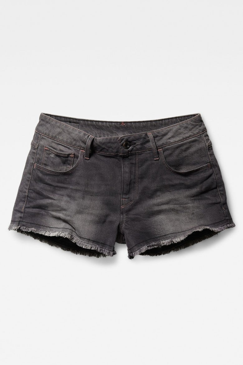 Krátke nohavice - G-STAR 3301 rp Mid bf Short Wmn - šedá