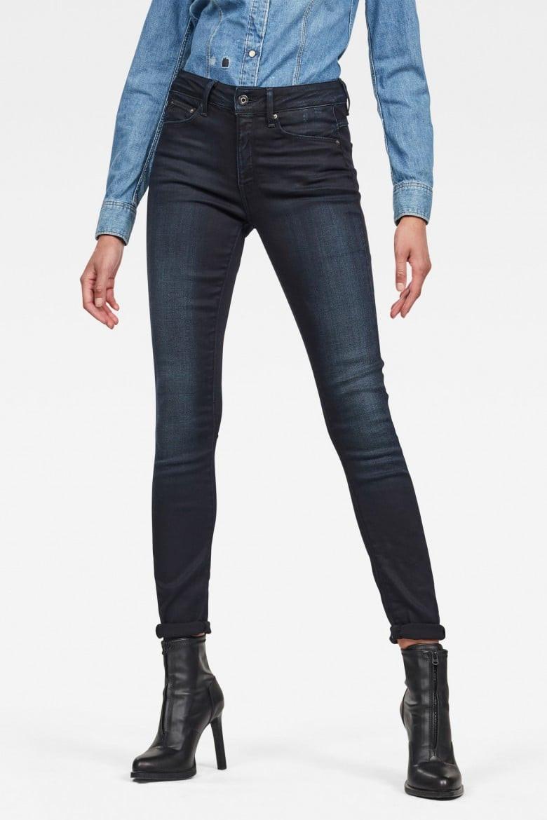 Rifle - G-STAR 3301 High Skinny Wmn tmavomodré
