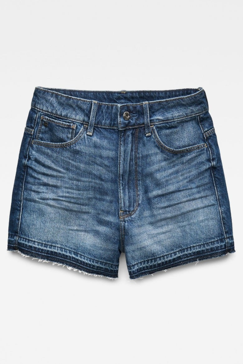Krátke nohavice - G-STAR Arc High BF Short rp Wmn modré
