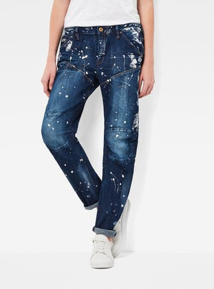 Rifle - G-star 5620 3D Low Boyfriend Wmn tmavomodré