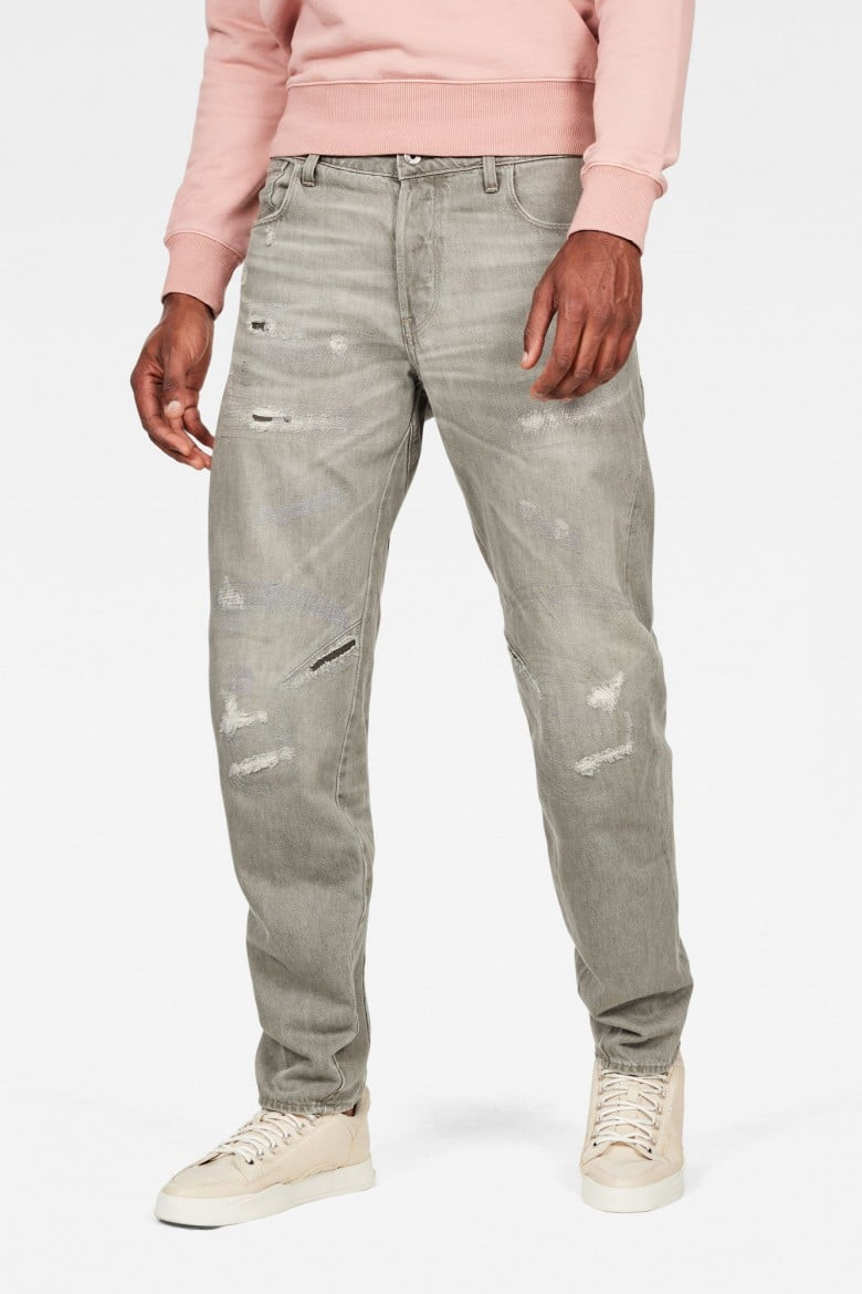 G-STAR Rifle - Arc 3D relaxed tapered E Restored sivé