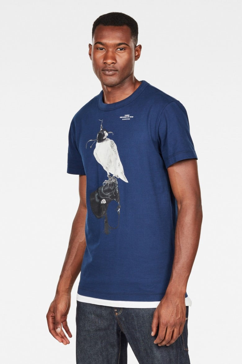 G-STAR Tričko - 30yr r t s\s modré