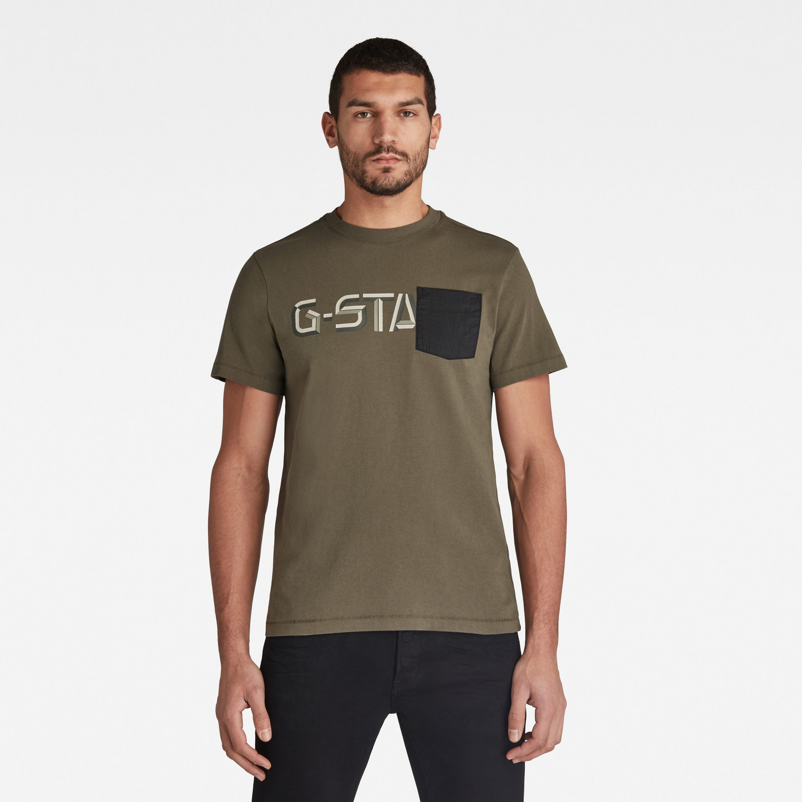 G-STAR Tričko - Ripstop pkt graphic r t s\s zelené