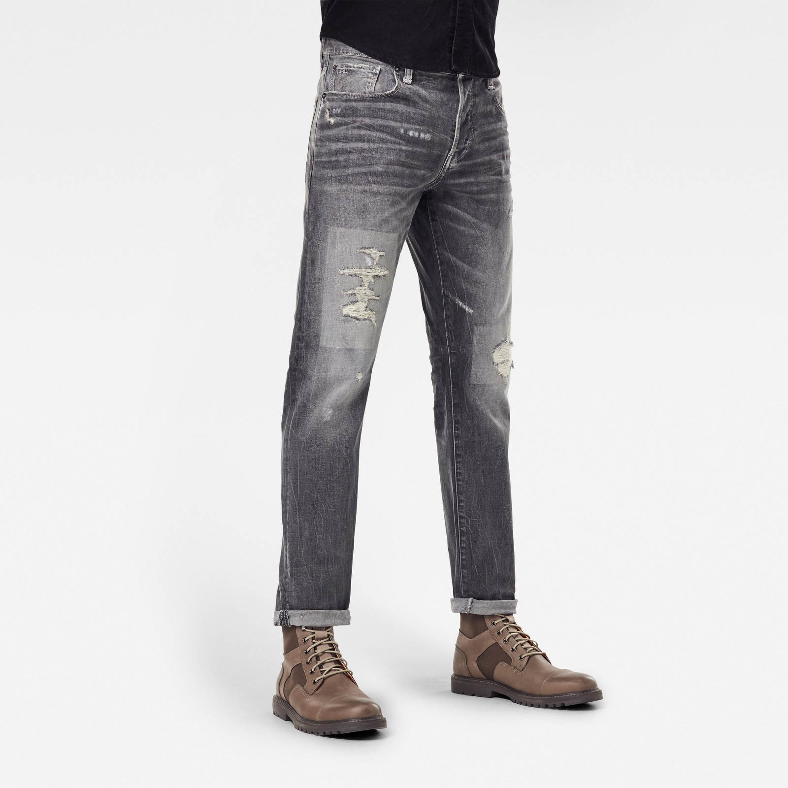 G-STAR Rifle - 3301 Straight Tapered sivé
