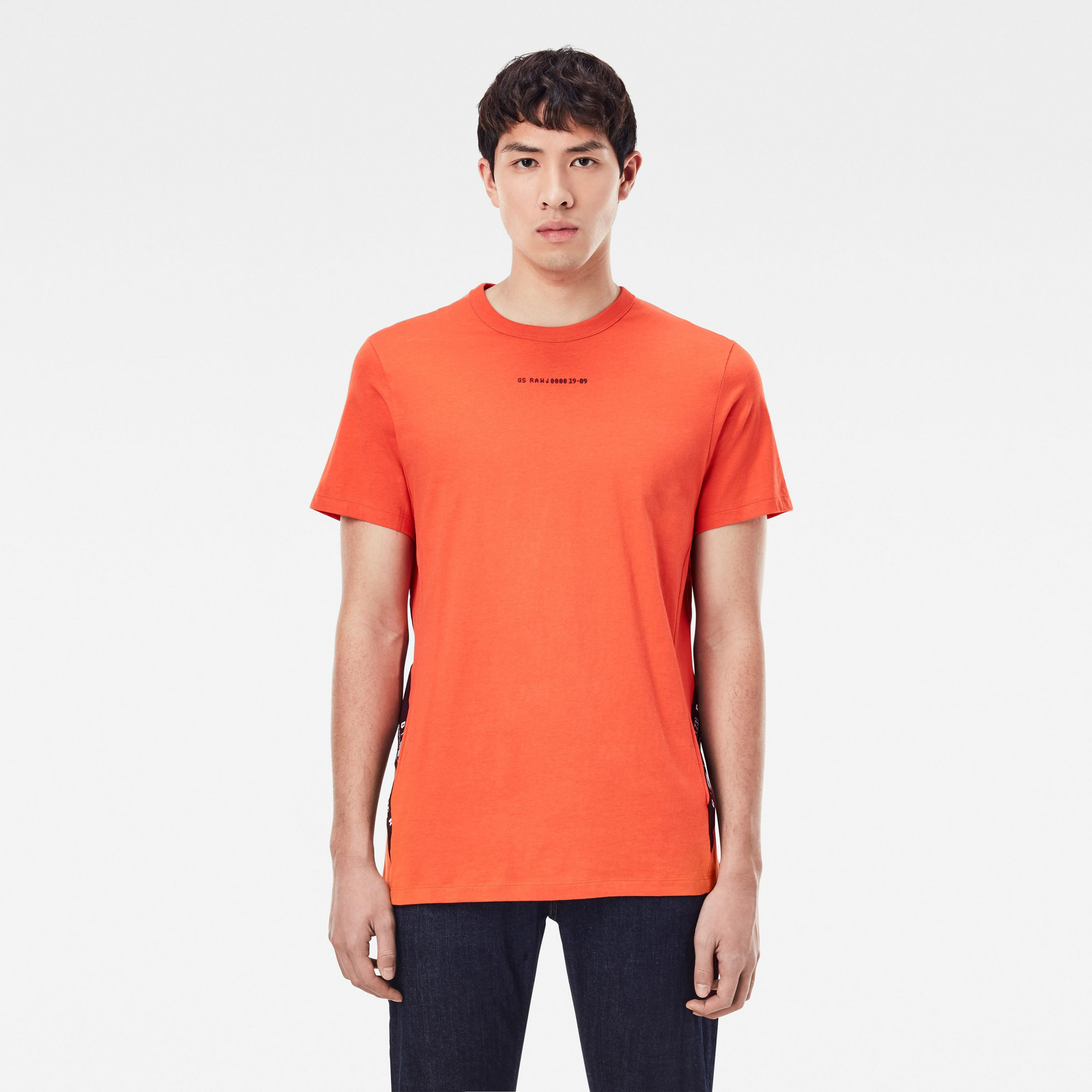 G-STAR Tričko - Sport a tape r t s\s oranžové