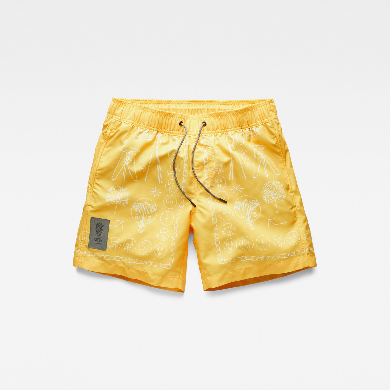 Plavky - G-star RAW Dirik Fungus swimshorts žlté