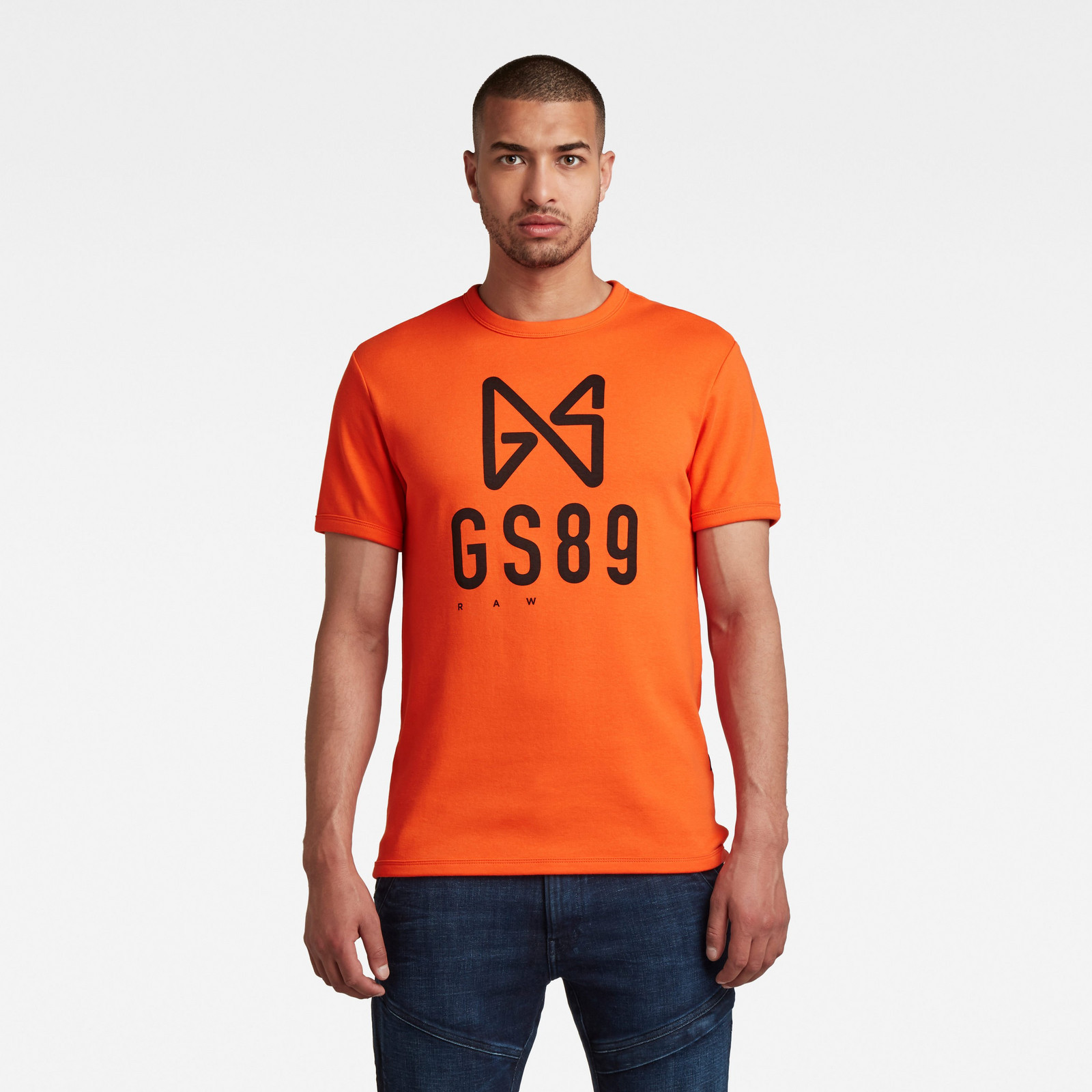 Tričko - G-star RAW Ventura interlock o oranžové