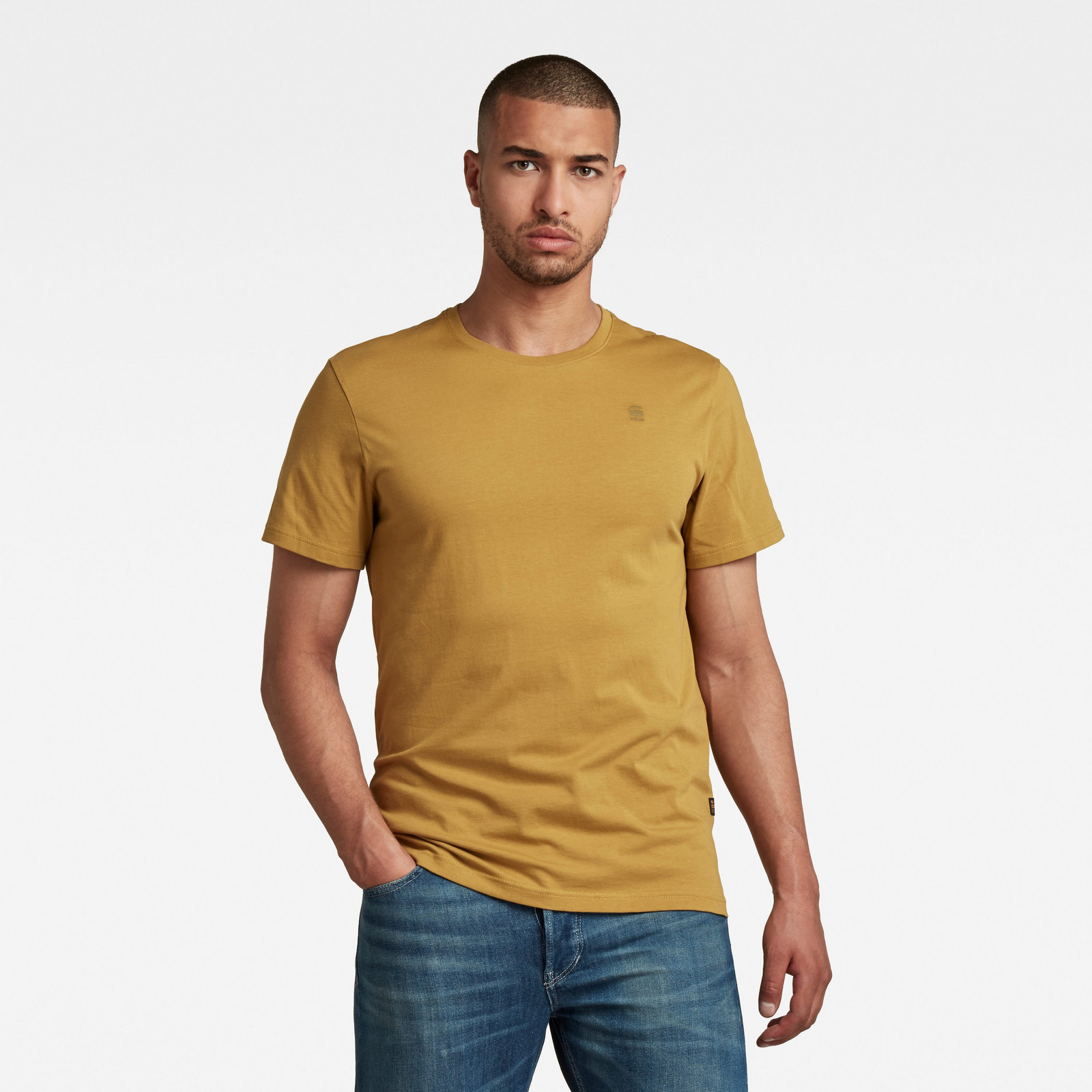 Tričko - G-star RAW Compact jersey o žlté
