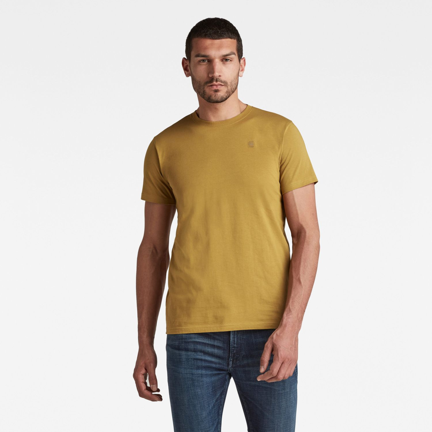 G-STAR Tričko - Compact jersey o žlté