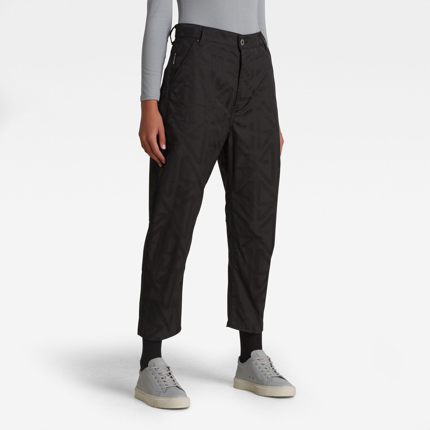 G-STAR Nohavice - Honshu type jacquard r čierne