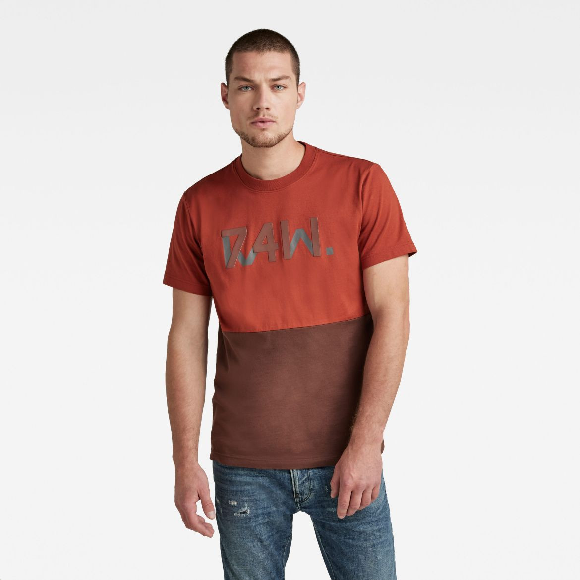 Tričko - G-star RAW 7411 C&S tee oranžové