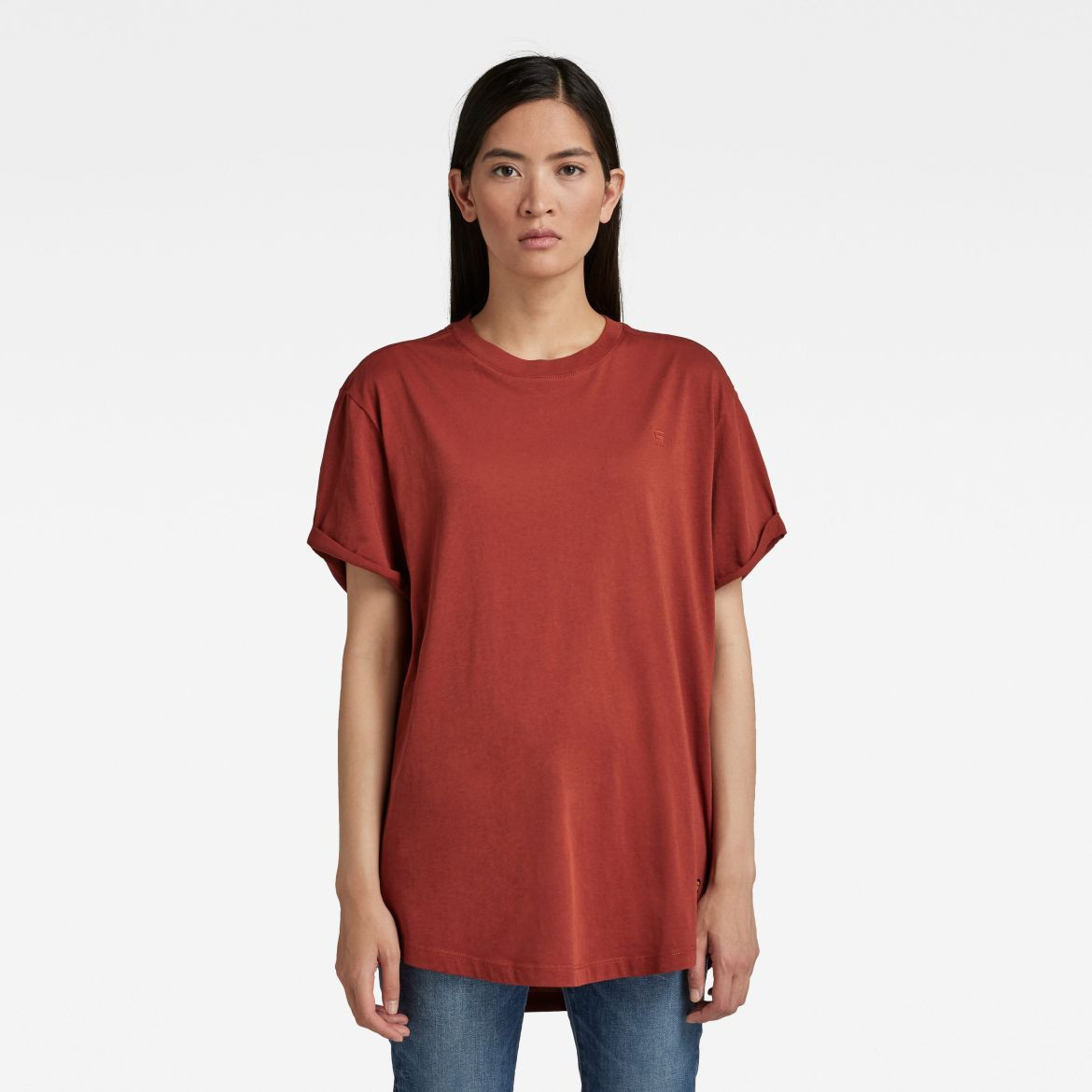 G-STAR Tričko - Lash fem loose r t s\s hnedé