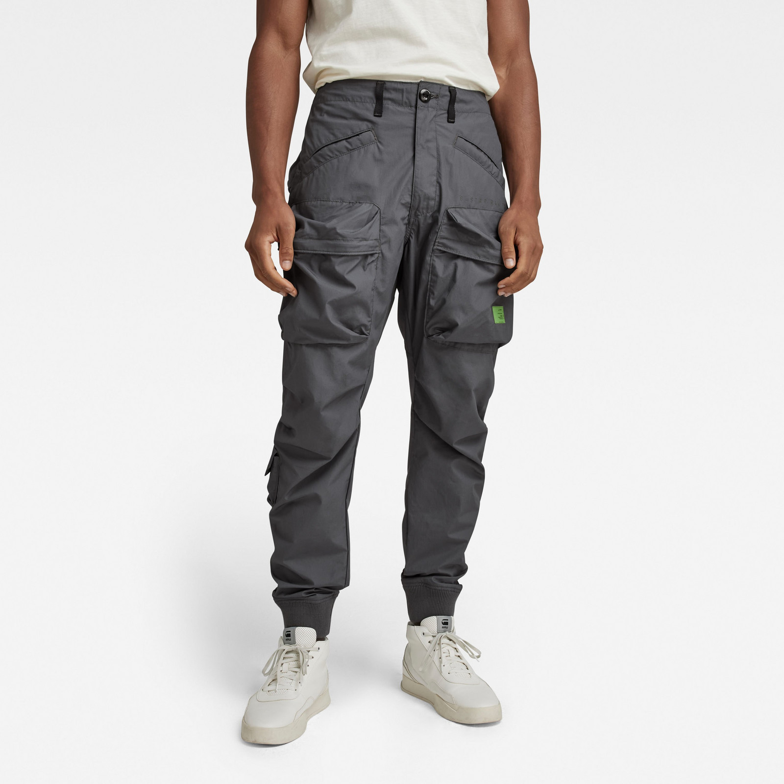 G-STAR Nohavice - Relaxed tapered cargo sivé