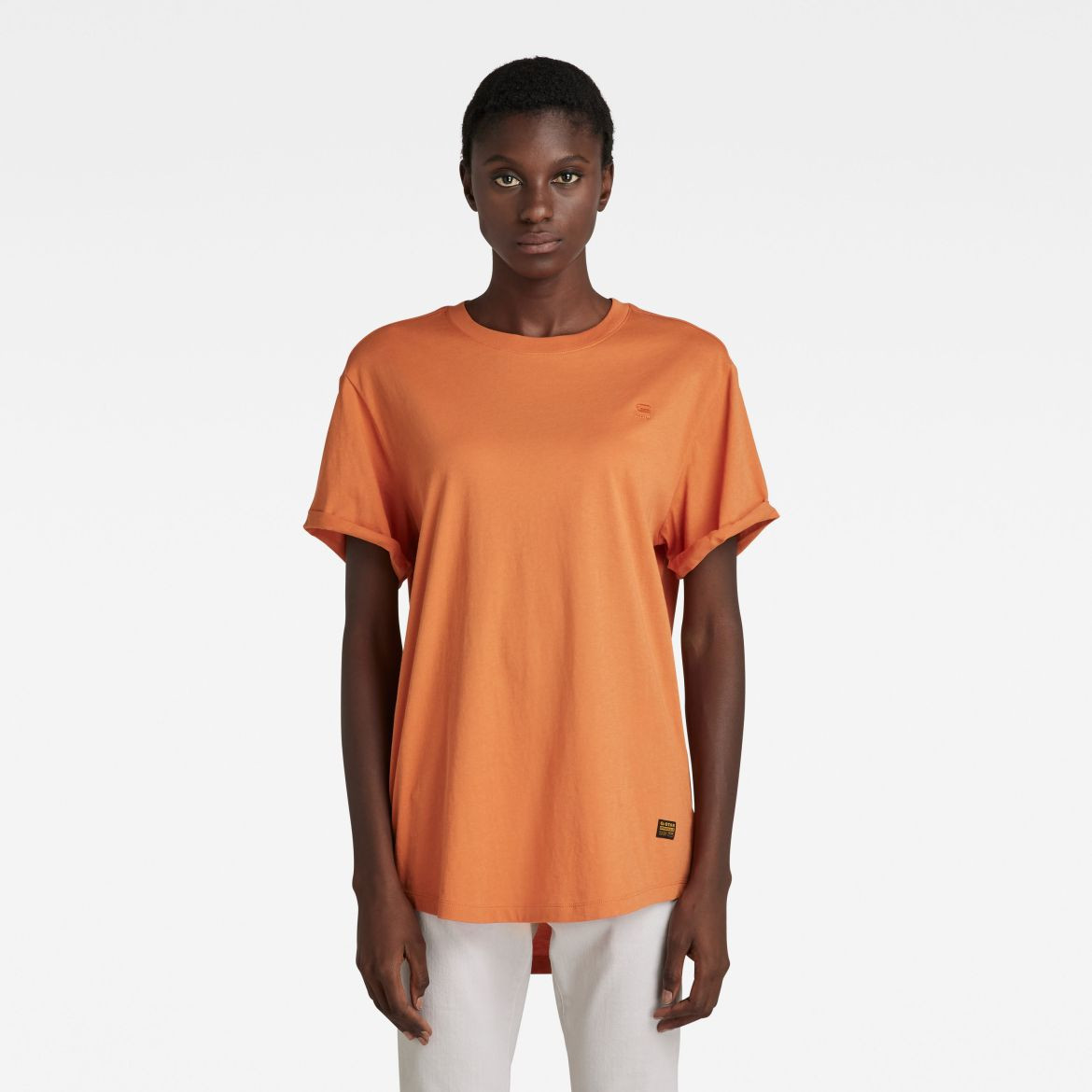 G-STAR Tričko - Lash fem loose r t s\s oranžové