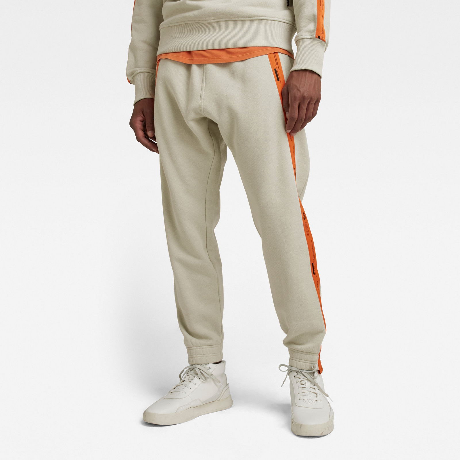G-STAR Tepláky - Tape sw pant béžové