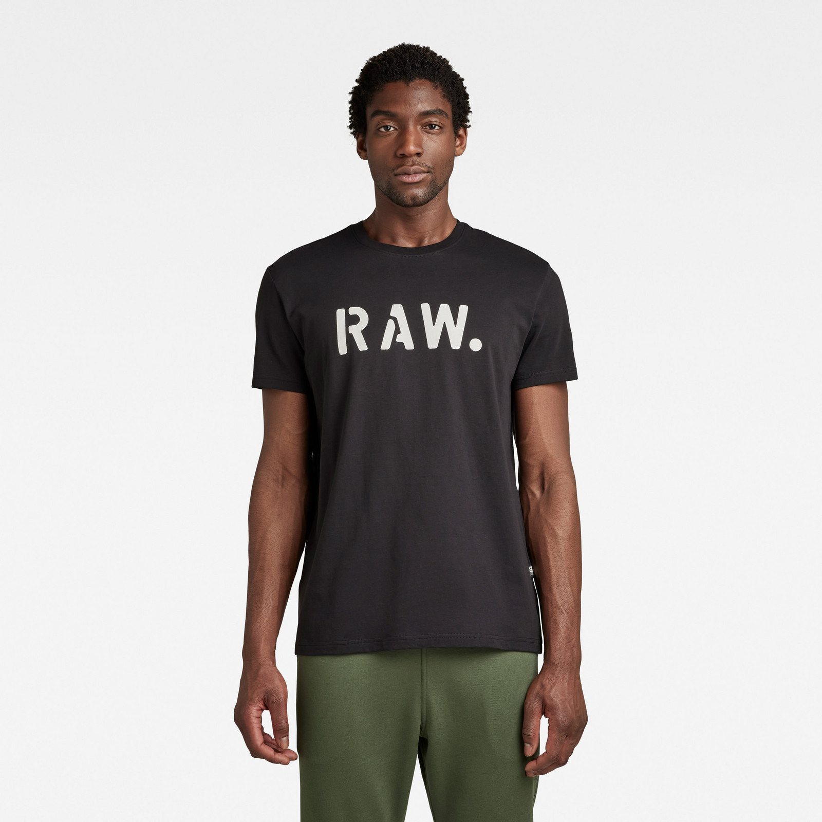 G-STAR Tričko - Stencil RAW r t čierne