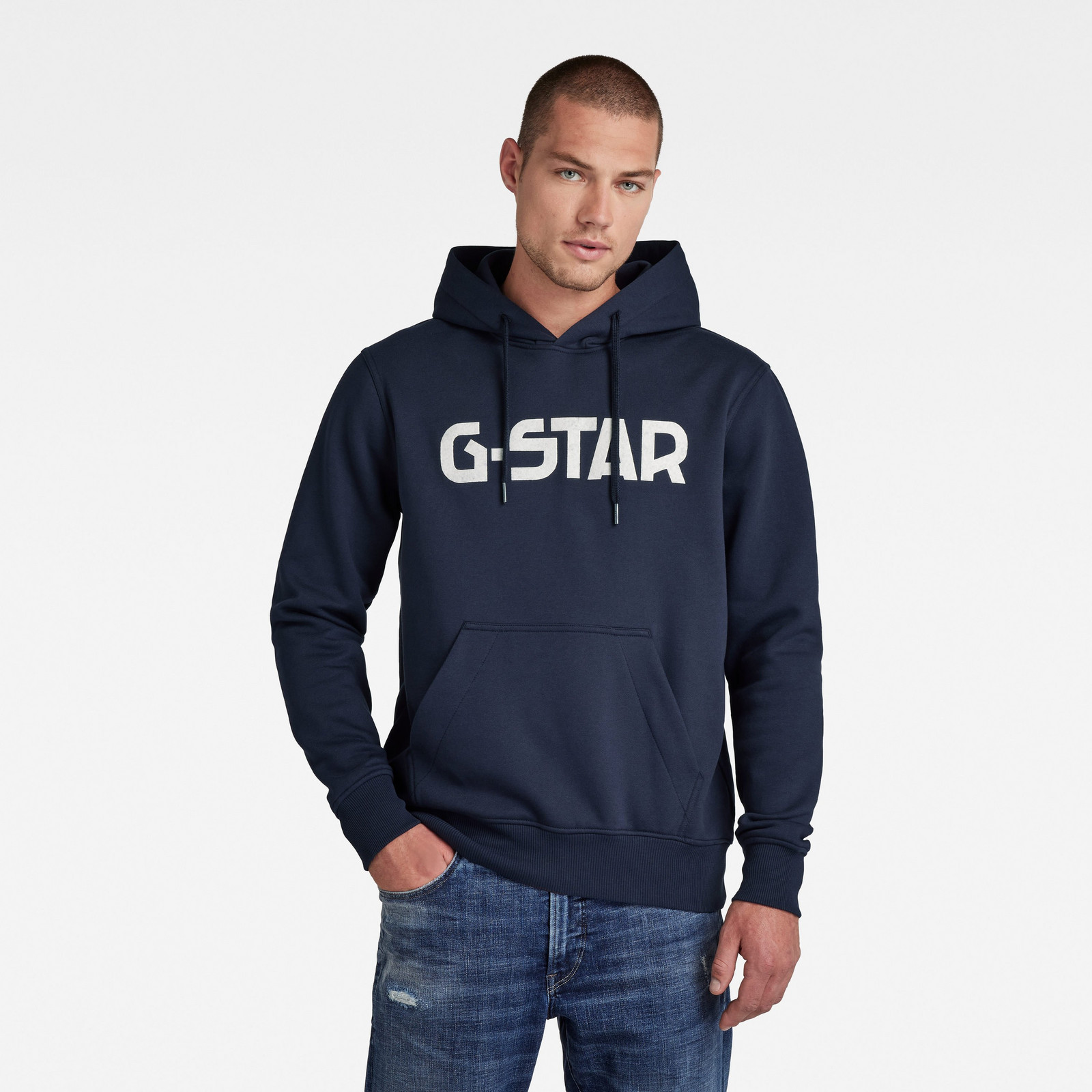 Mikina - G-star RAW Ashor sweat r tmavomodrá