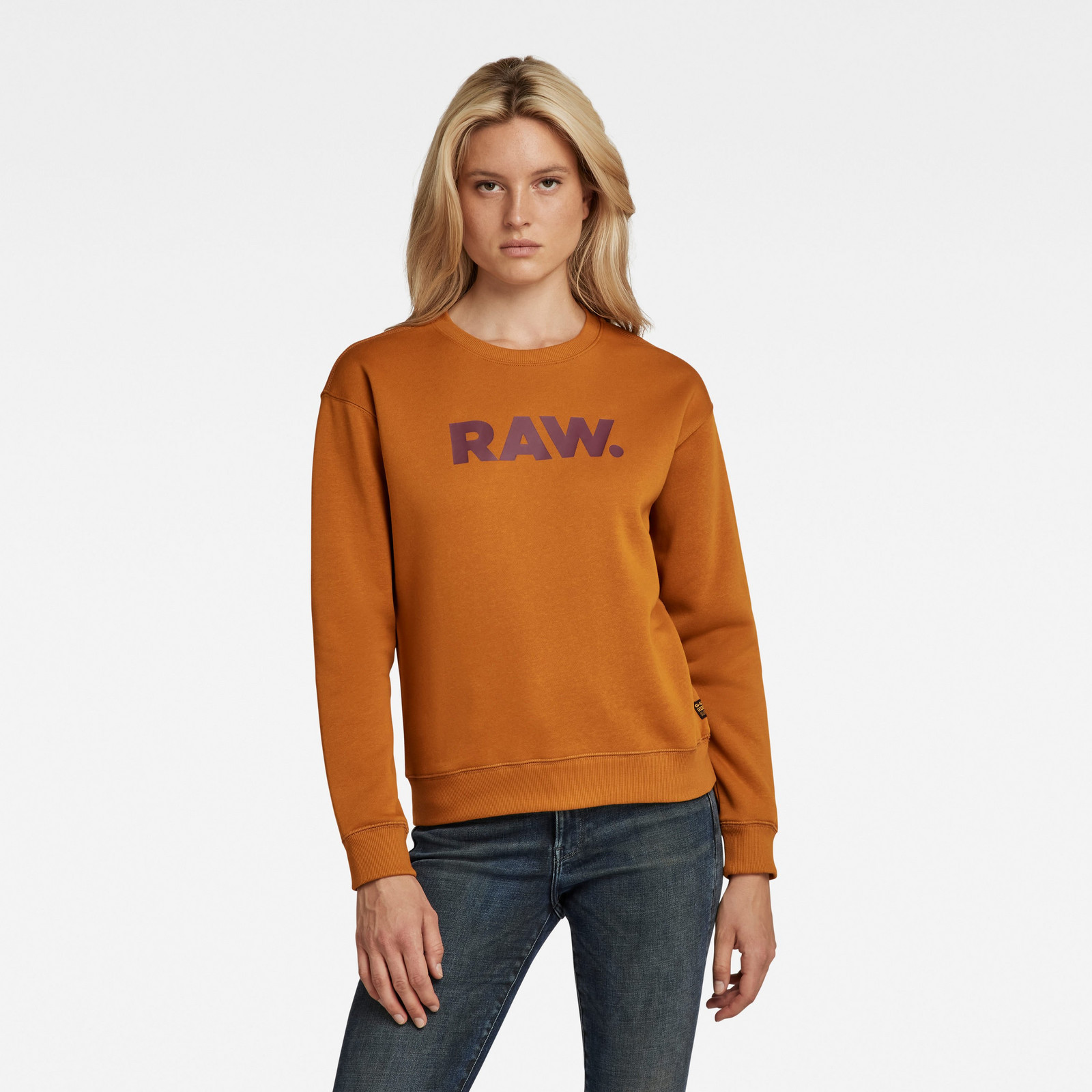 Mikina - G-star RAW Pacior sweat r oranžová