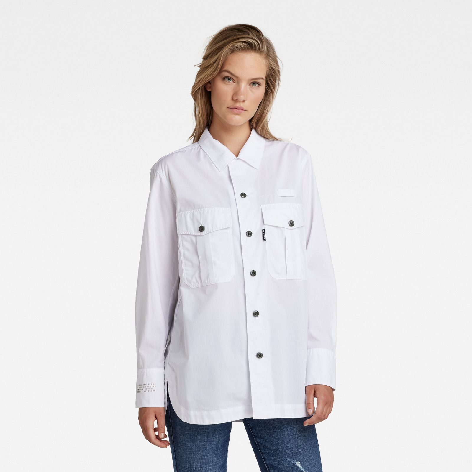 G-STAR Košeľa - Officer BF shirt ls biela