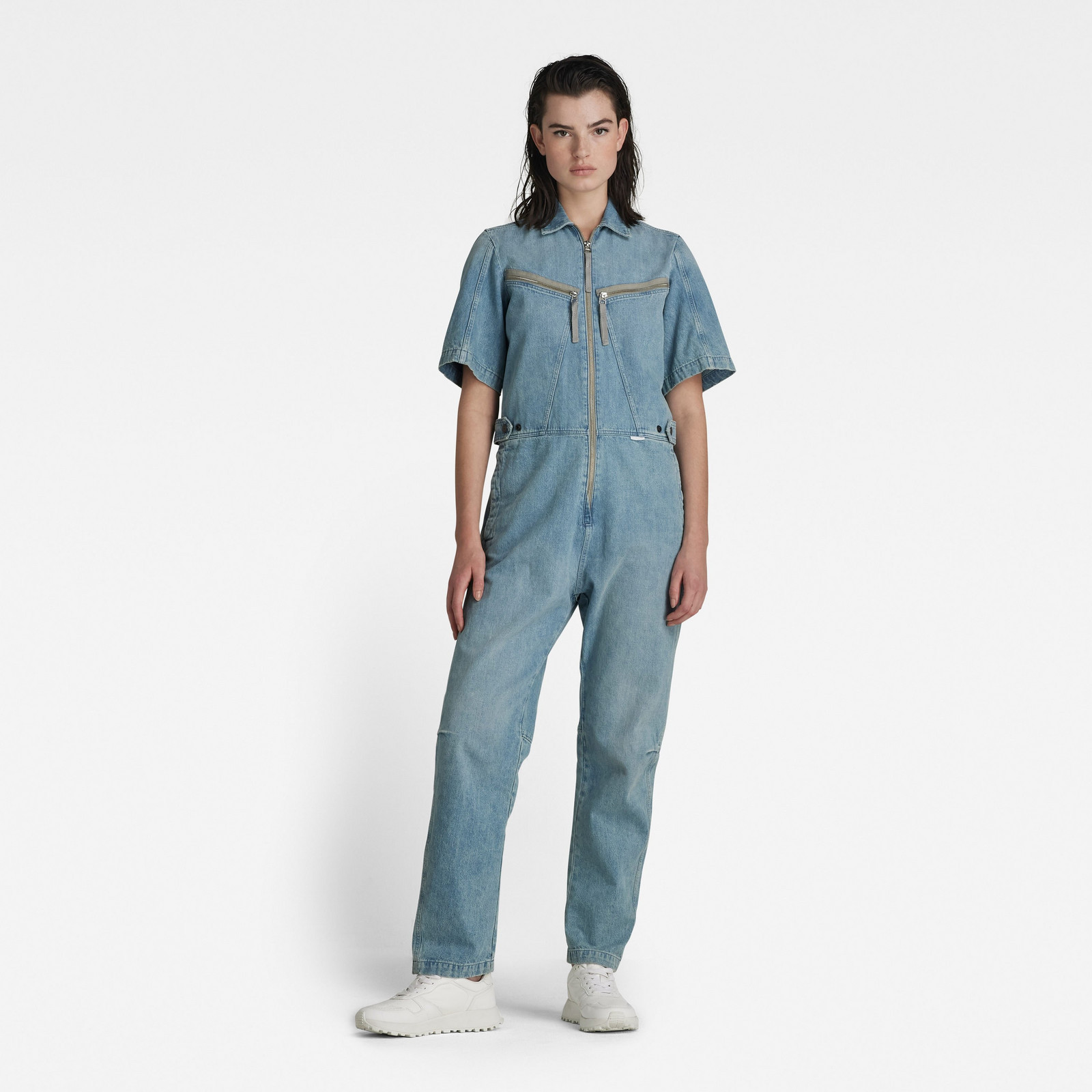 G-STAR Overal - Flight Jumpsuit s\s modrý