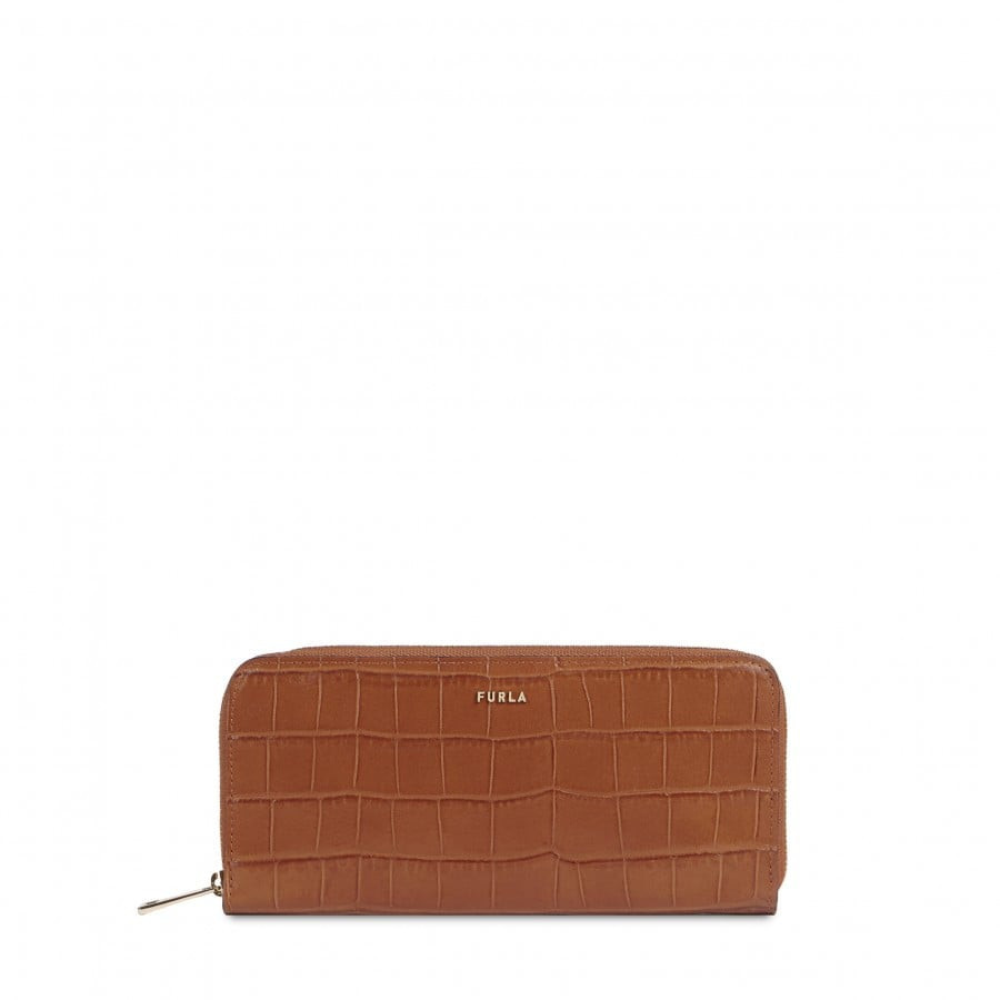 Furla Peňaženka - BABYLON Extra Large Zip Around Wallet hnedá