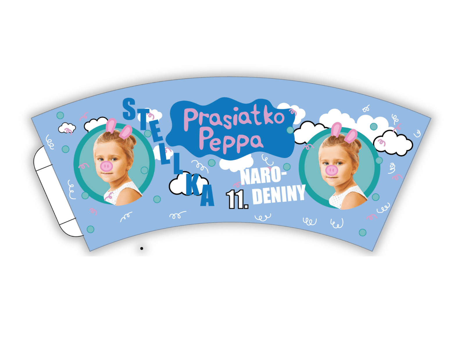 Personal Personalizované papierové poháre 6 ks - Peppa Pig