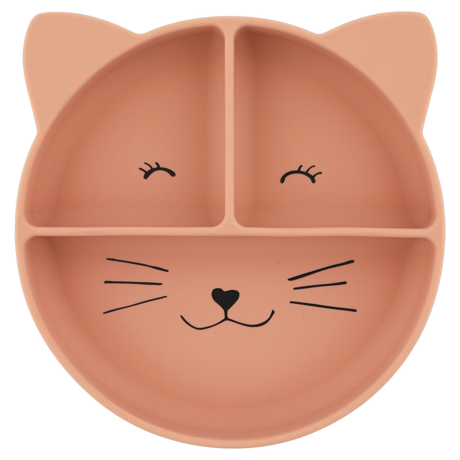Detský silikónový tanier s prísavkou Mrs. Cat