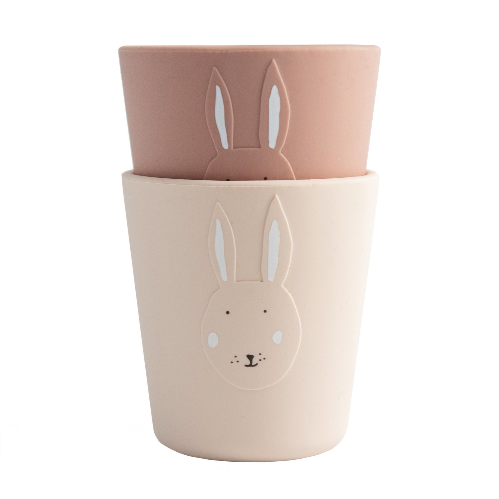 Detský silikónový hrnček 2 ks Mrs. Rabbit