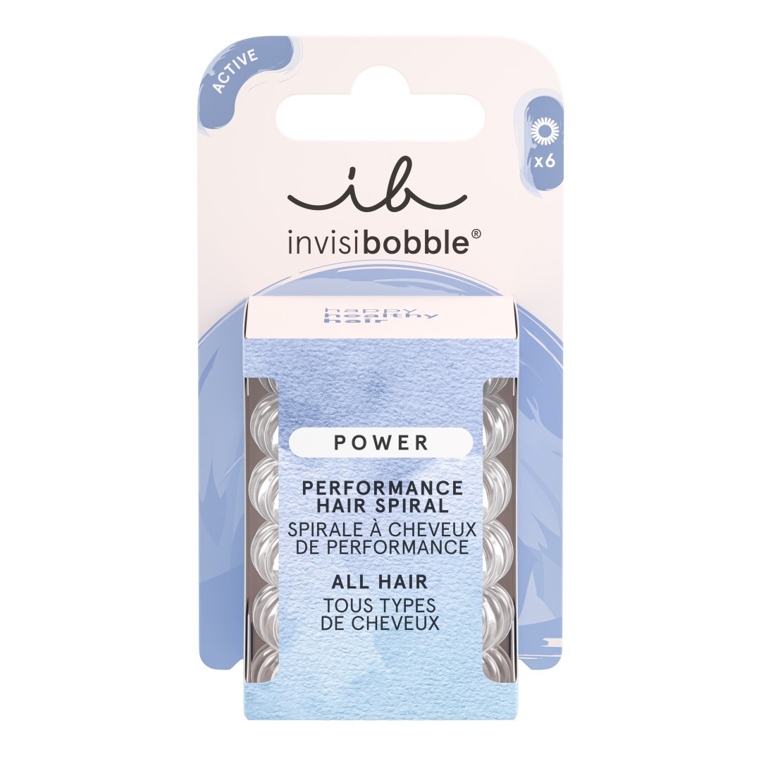 Invisibobble Gumička do vlasov Power Crystal Clear 6 ks