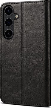 Lenuo Leather flipové puzdro na Samsung Galaxy S24+ čierne