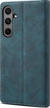 Lenuo Leather flipové puzdro na Samsung Galaxy A35 modrá