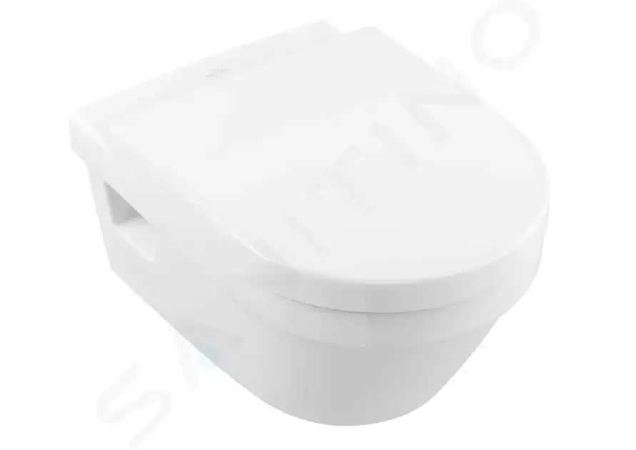 VILLEROY & BOCH - Architectura Závesné WC, zadný odpad, DirectFlush, AntiBac, CeramicPlus, alpská biela 5684R0T2