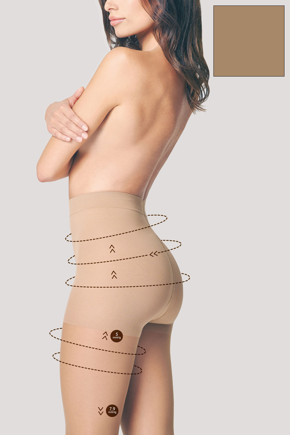 Fiore Comfort 20 den kolor:natural 4-L