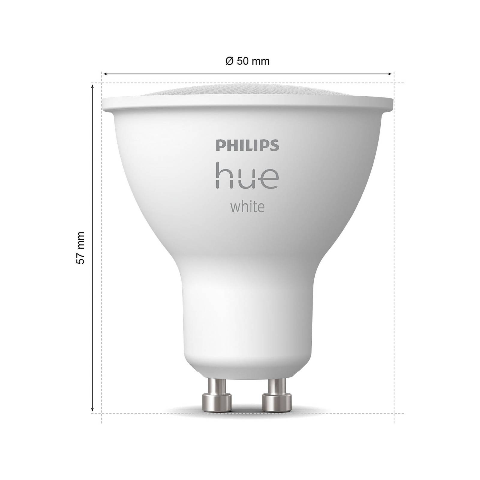 Philips Hue White LED reflektor GU10 4,2 W, sada 2 ks