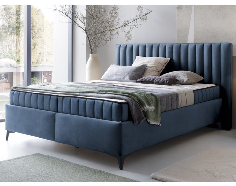 Posteľ Joy 180x200 cm, námornícka modrá látka%