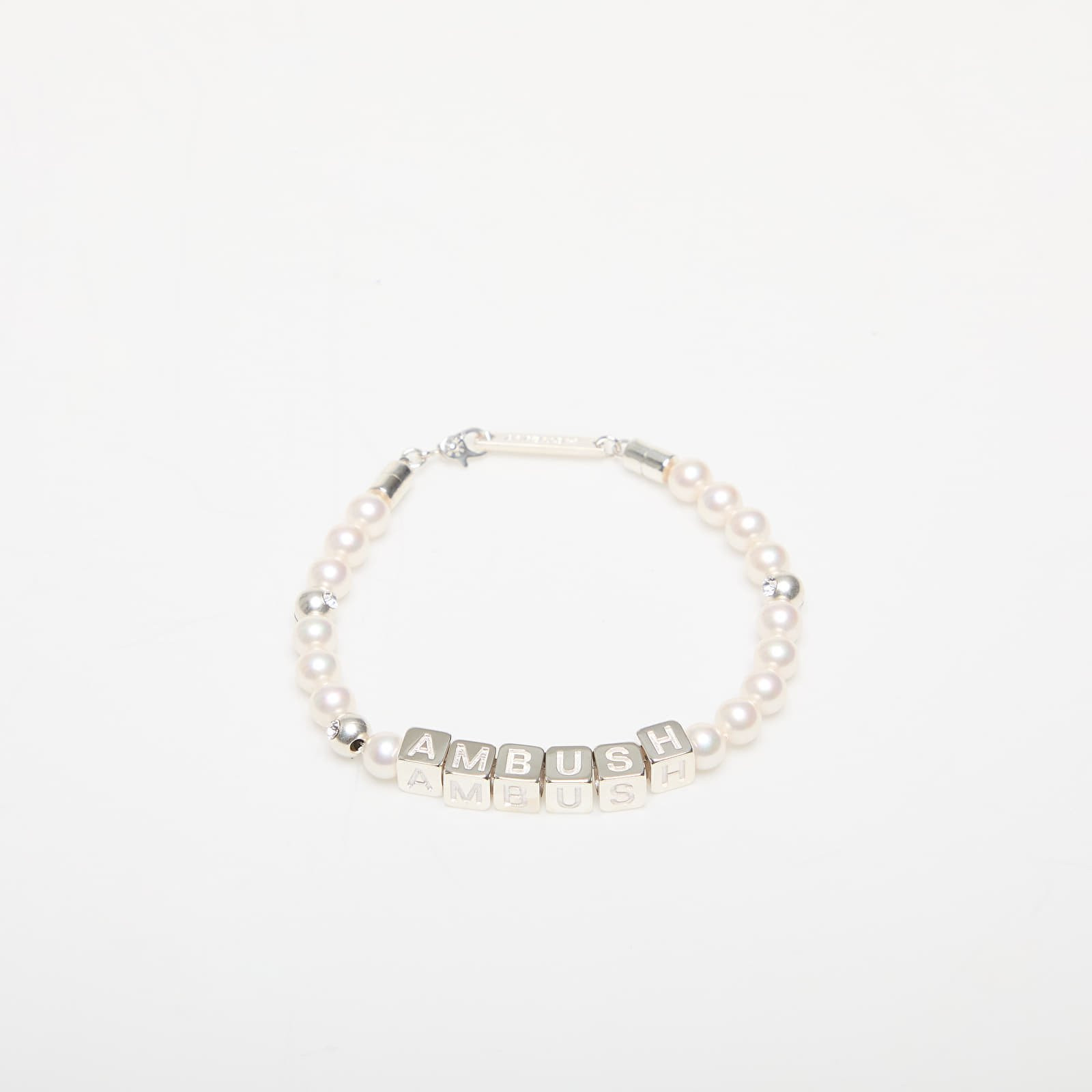 Ambush Pearl Letterblock Bracelet Silver/ No Color 1